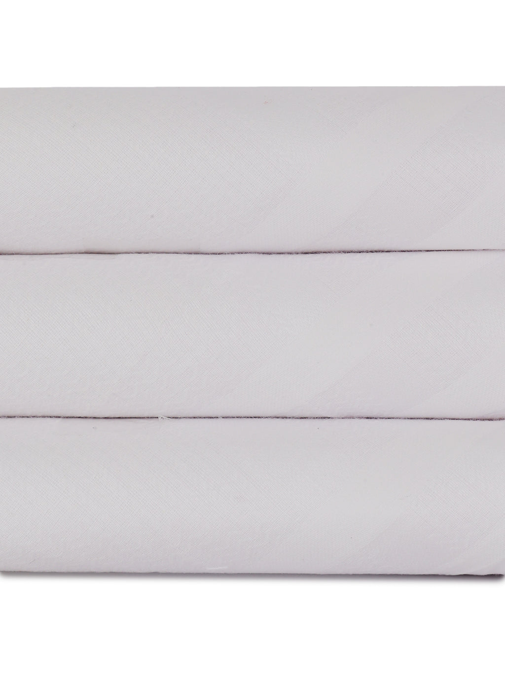 Alvaro Castagnino Men Pack Of 3 White Pure Cotton Handkerchief