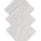 Alvaro Castagnino Men Pack Of 3 White Pure Cotton Handkerchief