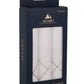 Alvaro Castagnino Men Pack Of 3 Striped Pure Cotton Handkerchief