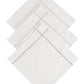 Alvaro Castagnino Men Pack Of 3 Striped Pure Cotton Handkerchief