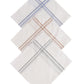 Alvaro Castagnino Men Pack Of 3 Striped Pure Cotton Handkerchief