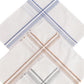 Alvaro Castagnino Men Pack Of 3 Striped Pure Cotton Handkerchief