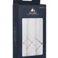 Alvaro Castagnino Men Pack Of 3 Striped Pure Cotton Handkerchief