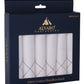 Alvaro Castagnino Men Pack Of 6 Striped Pure Cotton Handkerchief