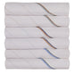 Alvaro Castagnino Men Pack Of 6 Striped Pure Cotton Handkerchief
