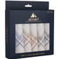 Alvaro Castagnino Men Pack Of 6 Striped Pure Cotton Handkerchief