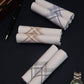 Alvaro Castagnino Men Pack Of 6 Striped Pure Cotton Handkerchief