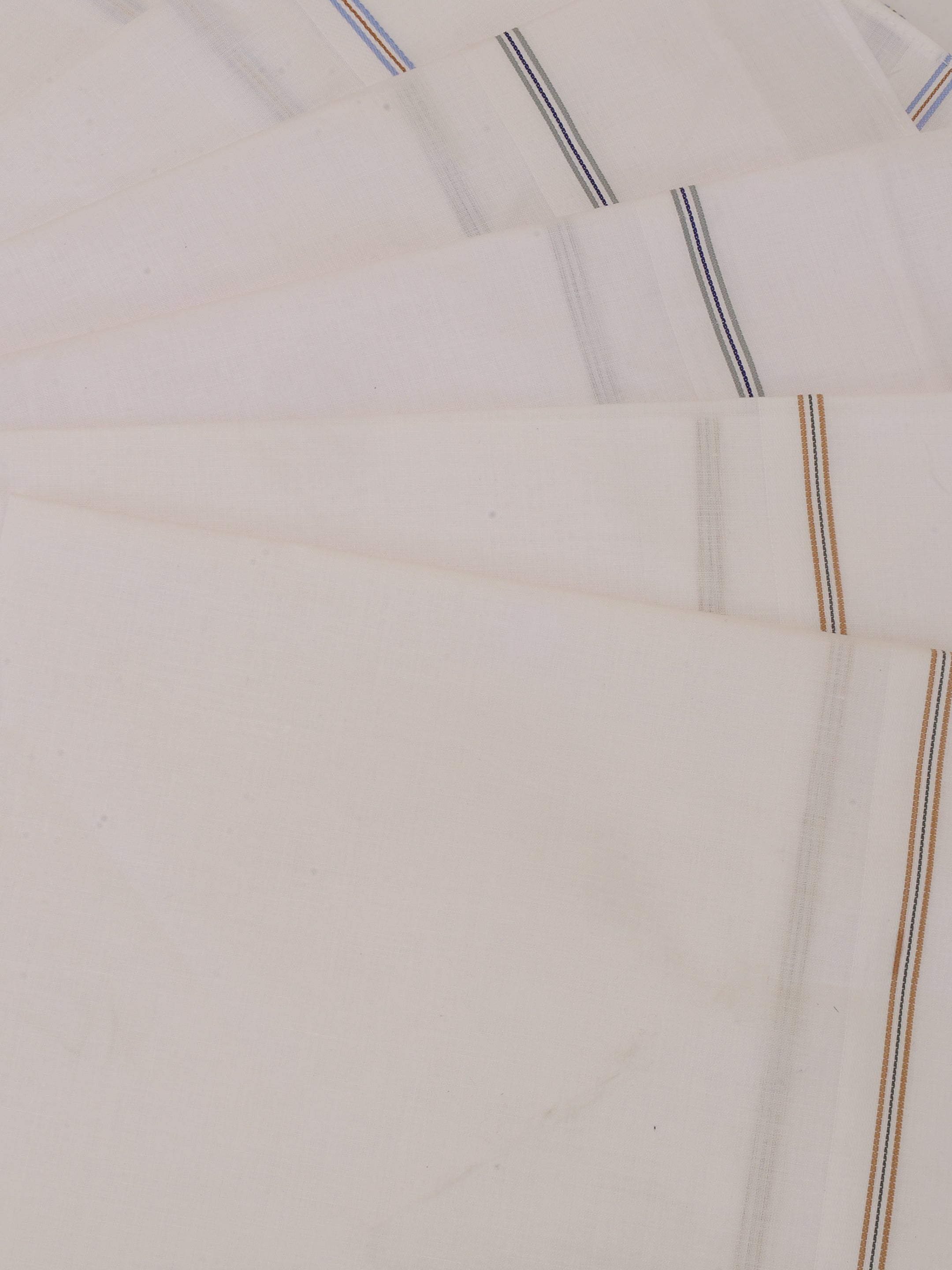 Alvaro Castagnino Men Pack Of 6 Striped Pure Cotton Handkerchief