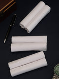 Alvaro Castagnino Men Pack Of 6 White Pure Cotton Handkerchief