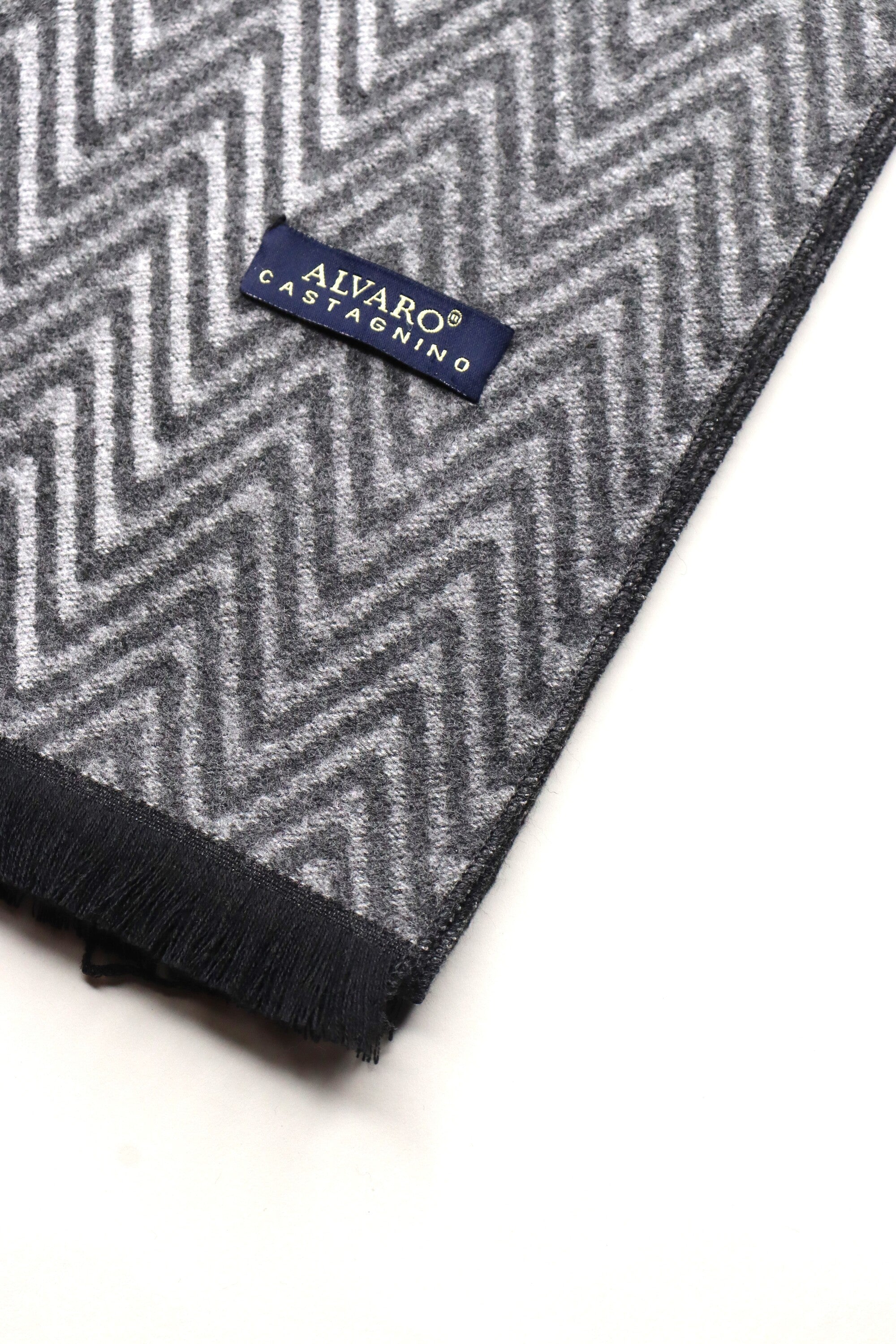 Grey Textured Winter Muffler
