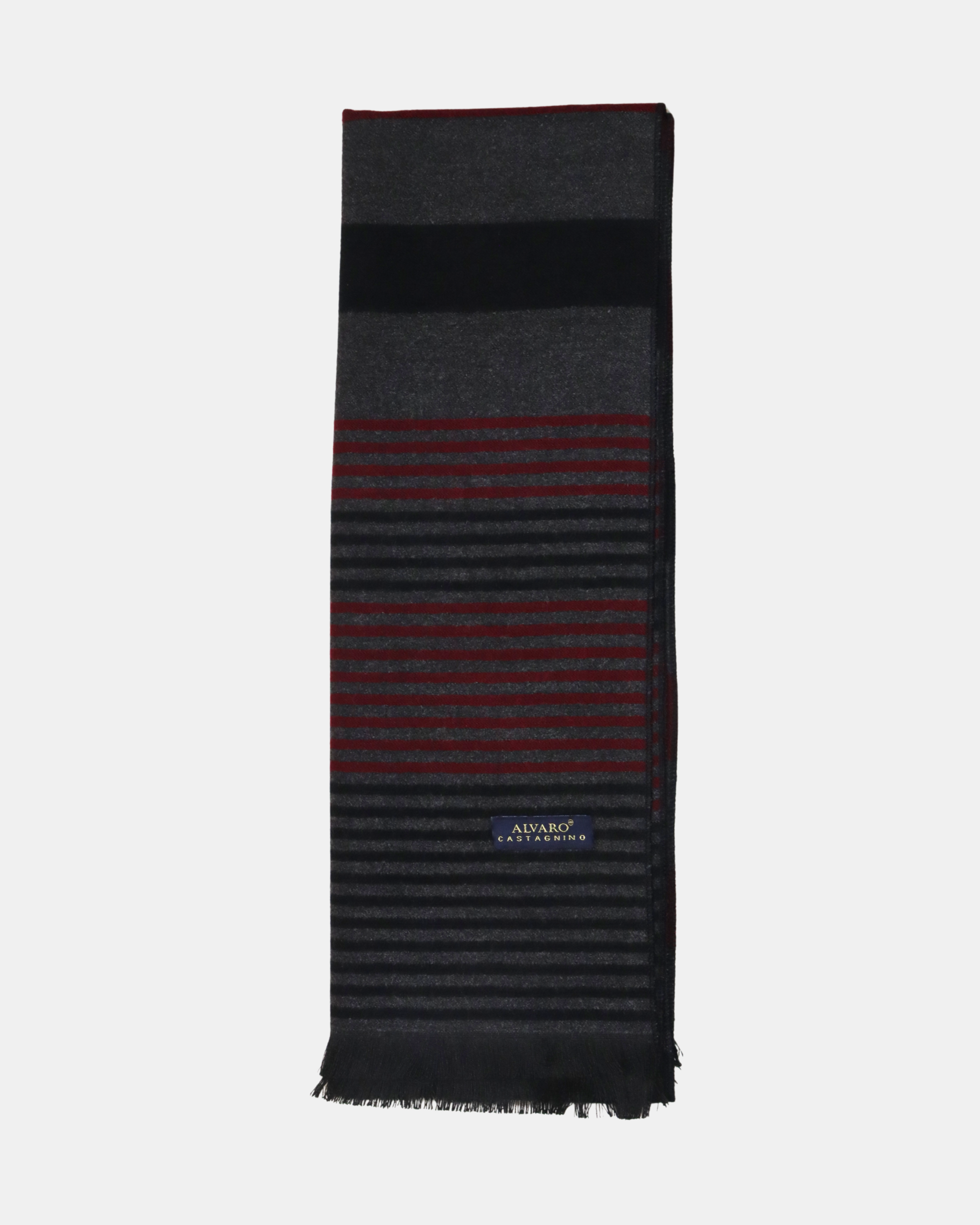 Maroon & Black Striped Muffler
