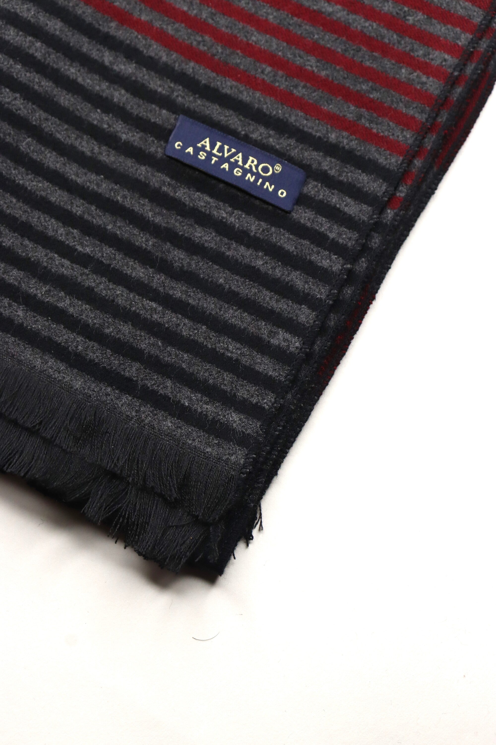 Maroon & Black Striped Muffler
