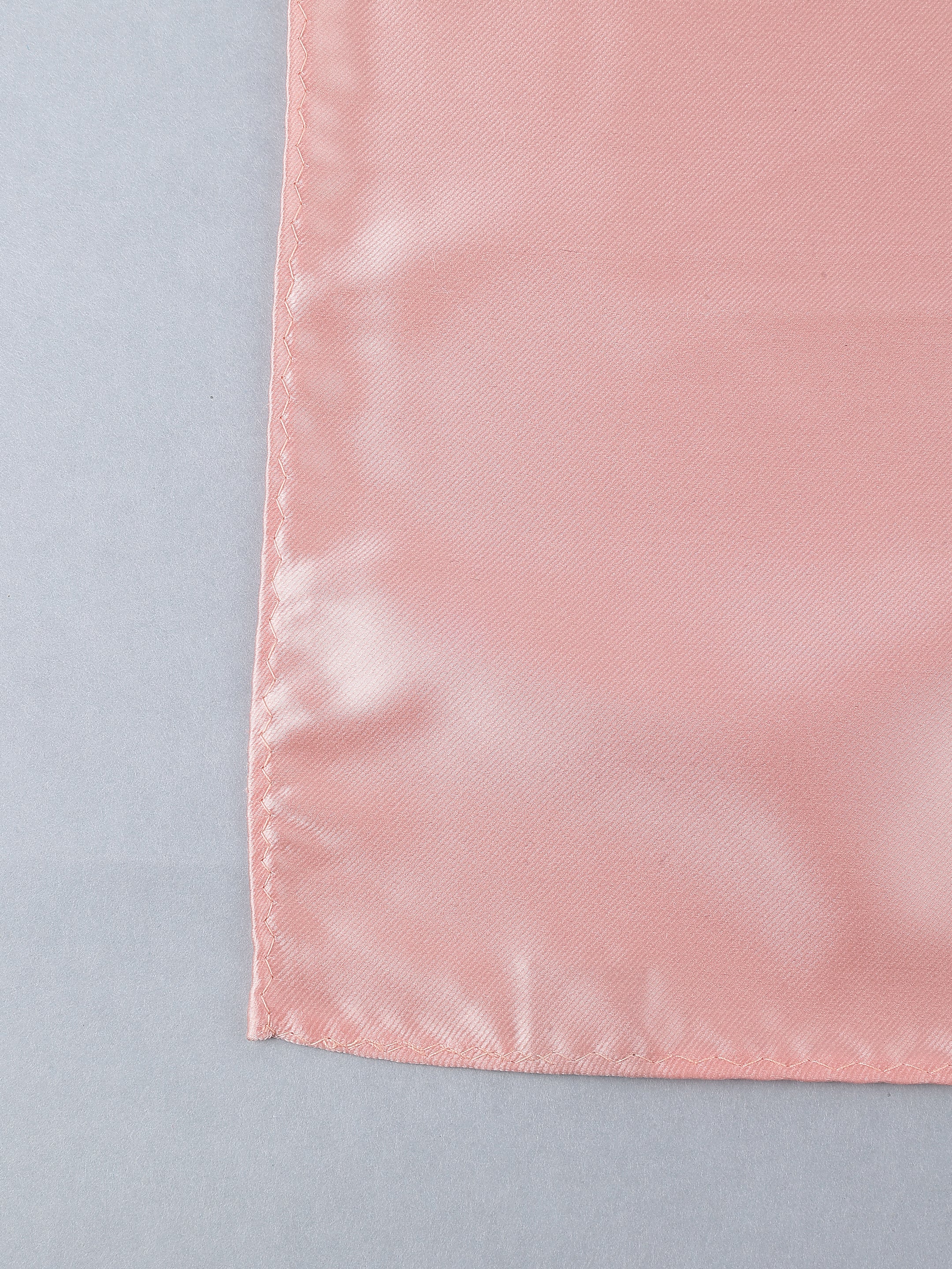 Peach Solid Pocket Square