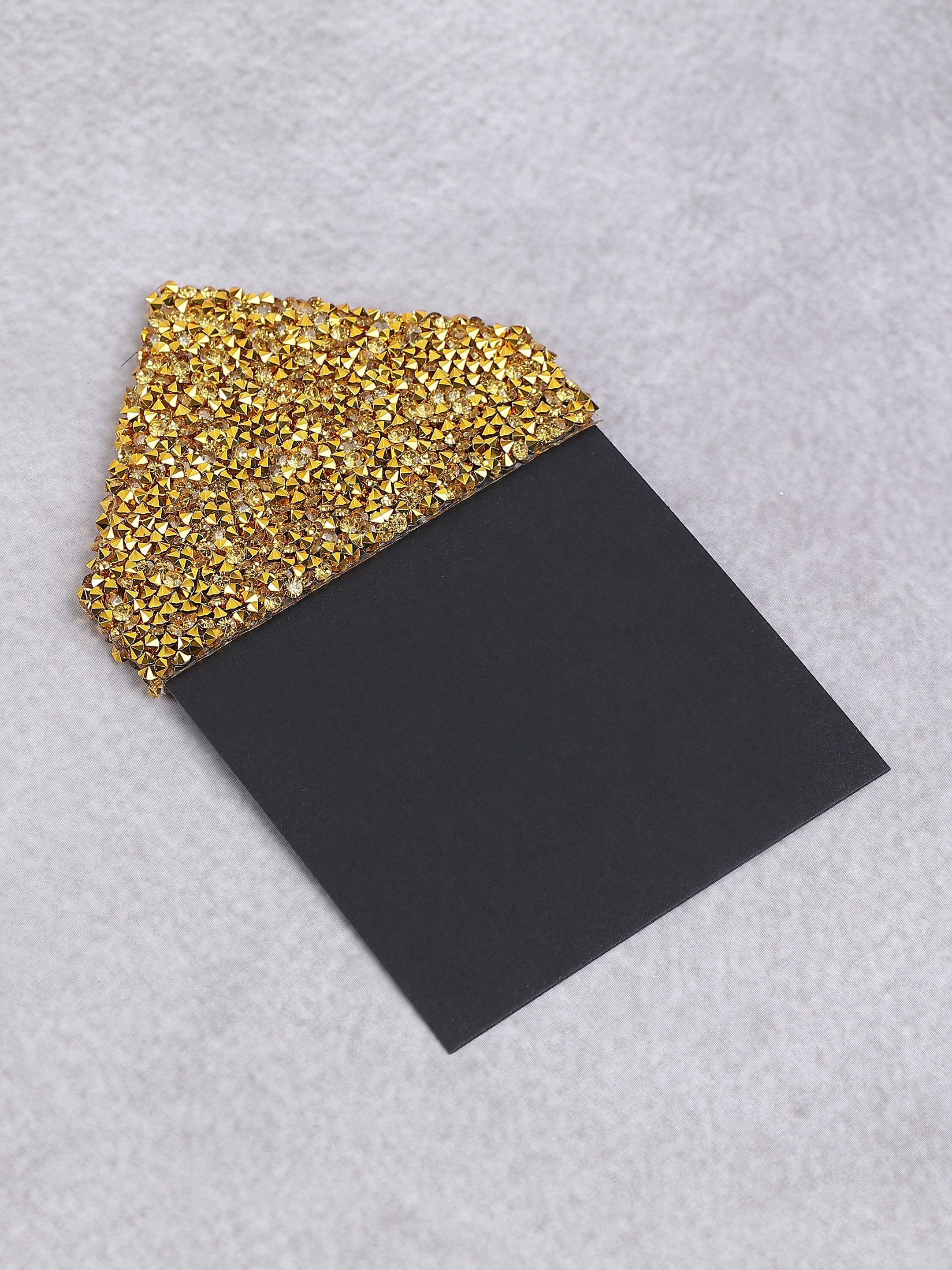 Black & Gold Envelope Clutch Pocket Square