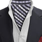 Alvaro Castagnino Men Black & Grey Checked Cravat