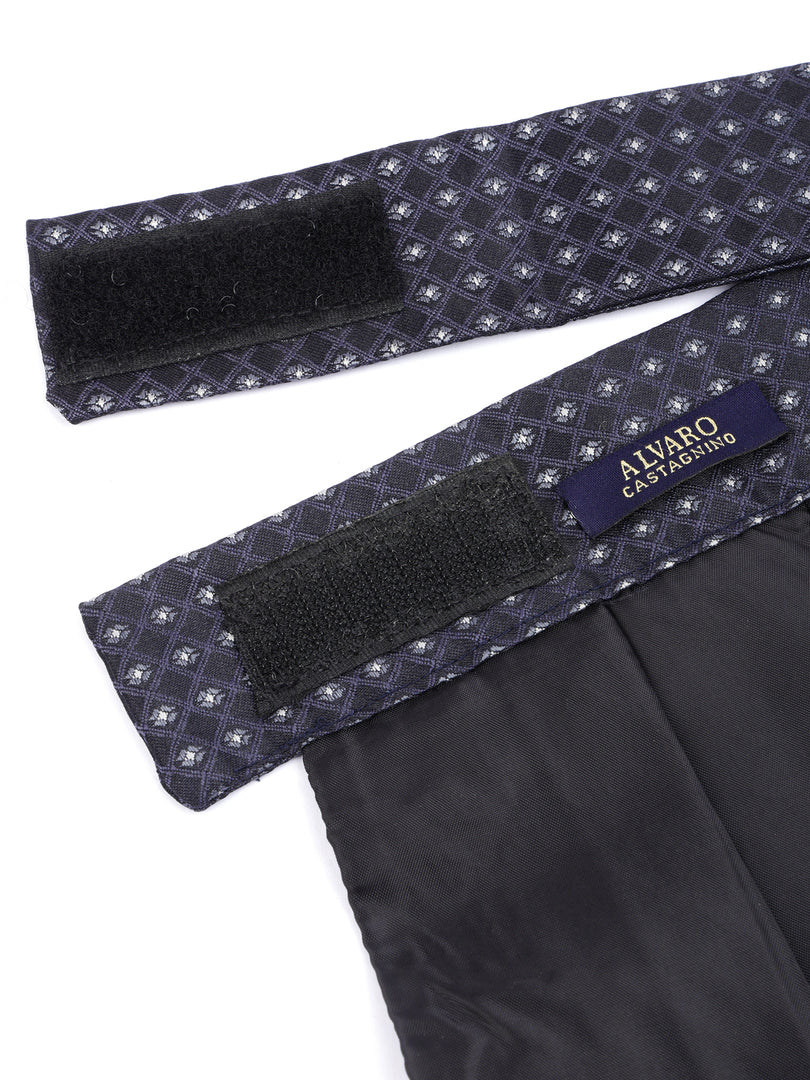 Alvaro Castagnino Men Blue & White Printed Cravat