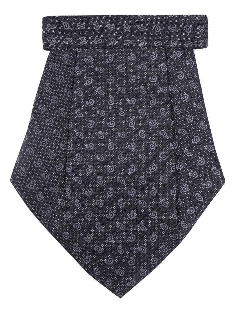 Alvaro Castagnino Men Black & Grey Printed Cravat