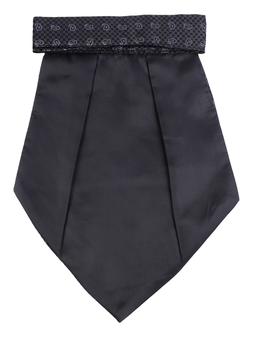 Alvaro Castagnino Men Black & Grey Printed Cravat
