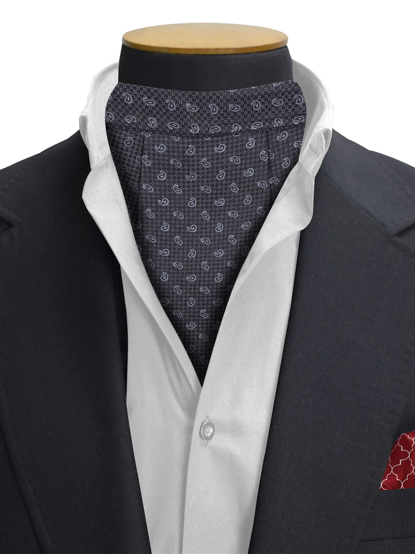 Black & Grey Paisley Cravat