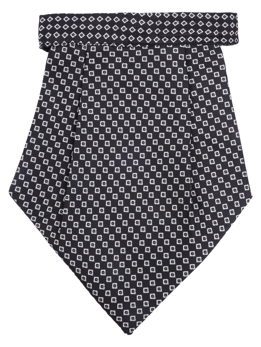 Alvaro Castagnino Men Black & White Printed Cravat