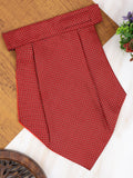 Alvaro Castagnino Men Maroon & White Printed Cravat
