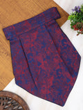 Alvaro Castagnino Men Maroon & Blue Printed Cravat