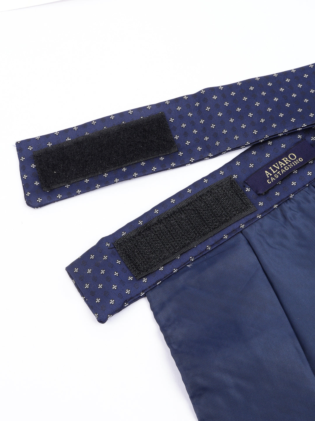 Alvaro Castagnino Men Blue & White Printed Cravat