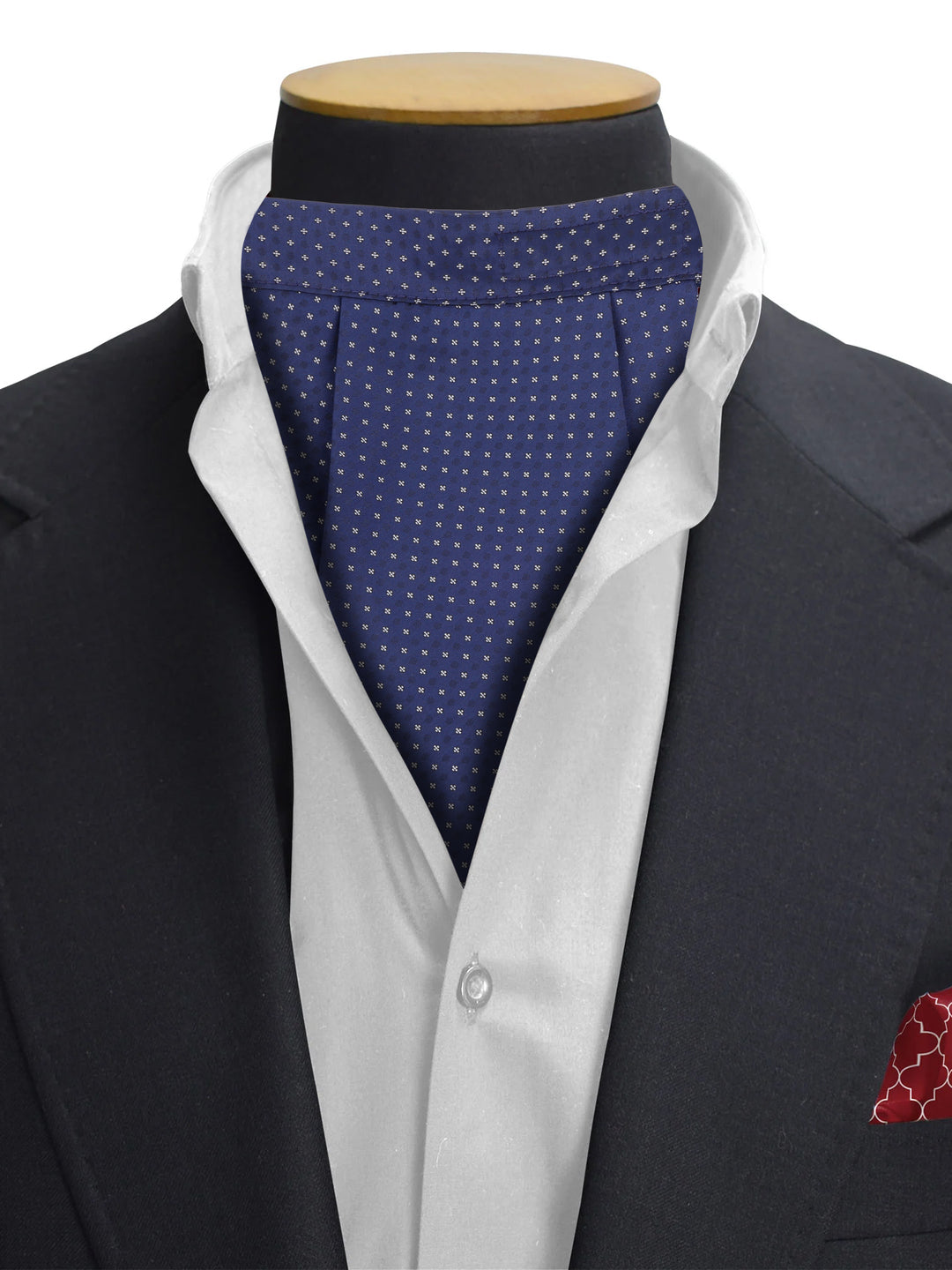 Alvaro Castagnino Men Blue & White Printed Cravat