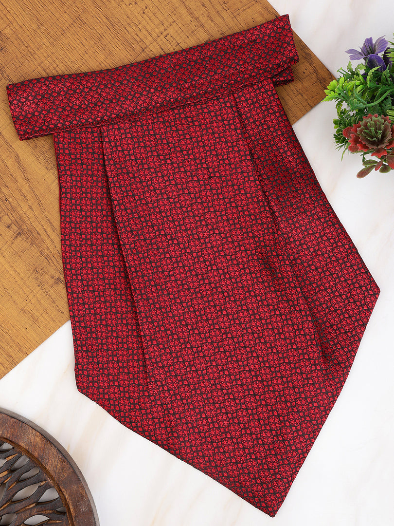 Alvaro Castagnino Men Maroon Solid Cravat
