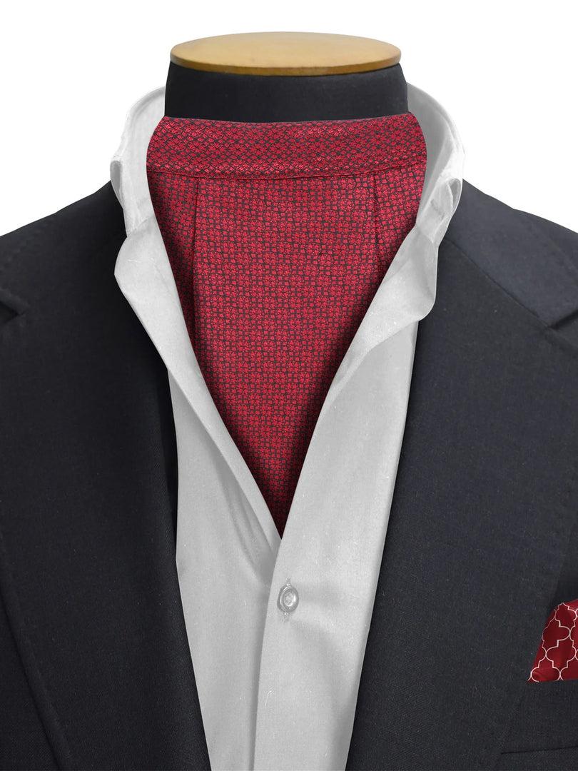 Maroon Tapestry Pattern Cravat