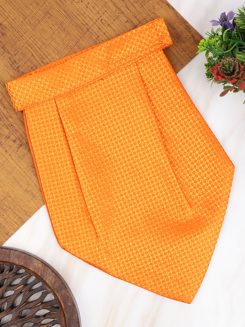Alvaro Castagnino Men Orange Solid Cravat