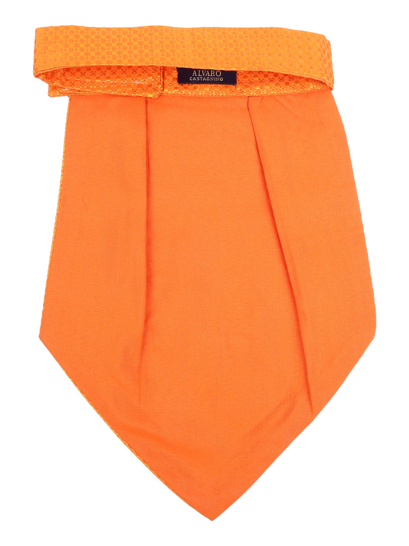 Alvaro Castagnino Men Orange Solid Cravat