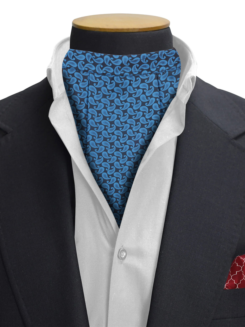 Alvaro Castagnino Men Black & Blue Printed Cravat