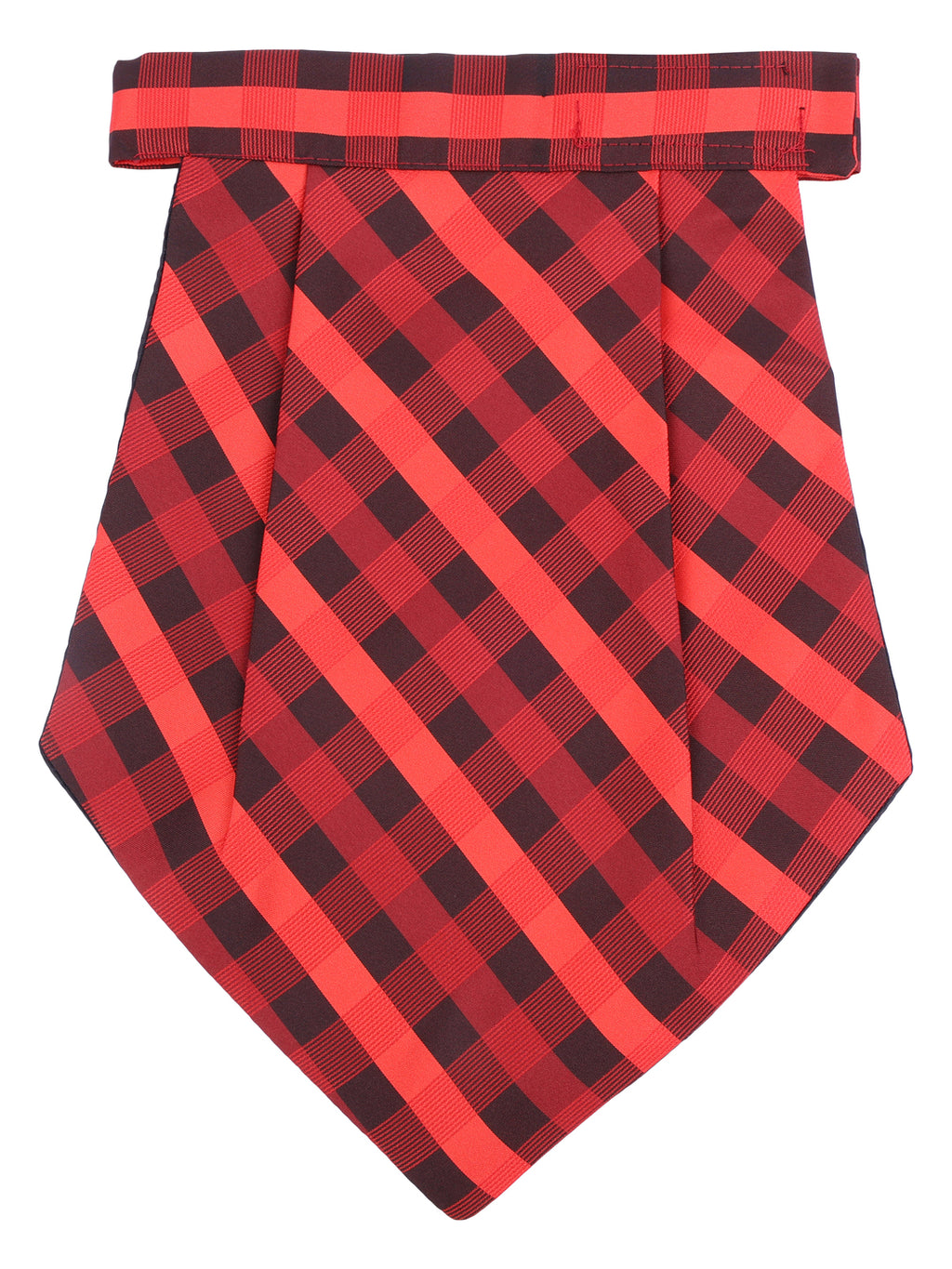 Alvaro Castagnino Men Black & Maroon Checked Cravat