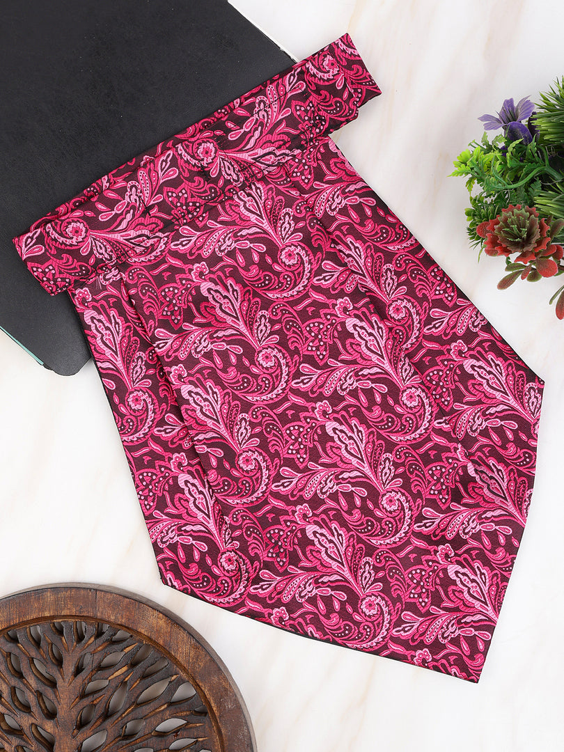 Alvaro Castagnino Men Purple & White Printed Cravat