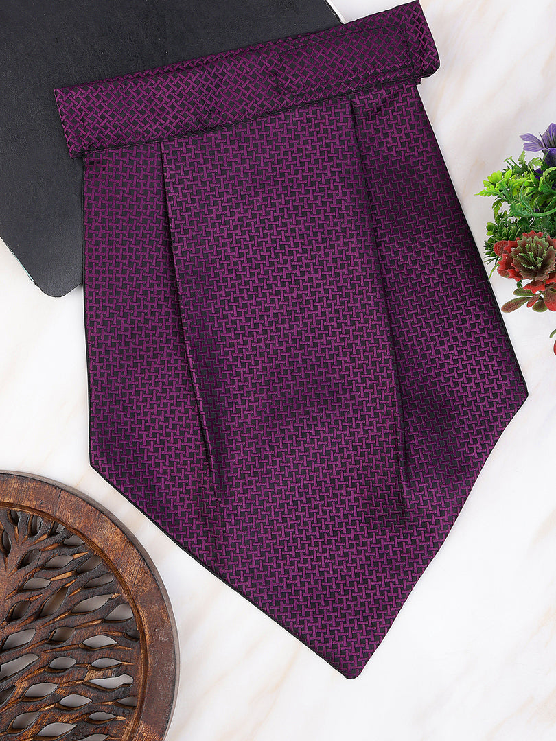 Alvaro Castagnino Men Purple Solid Cravat