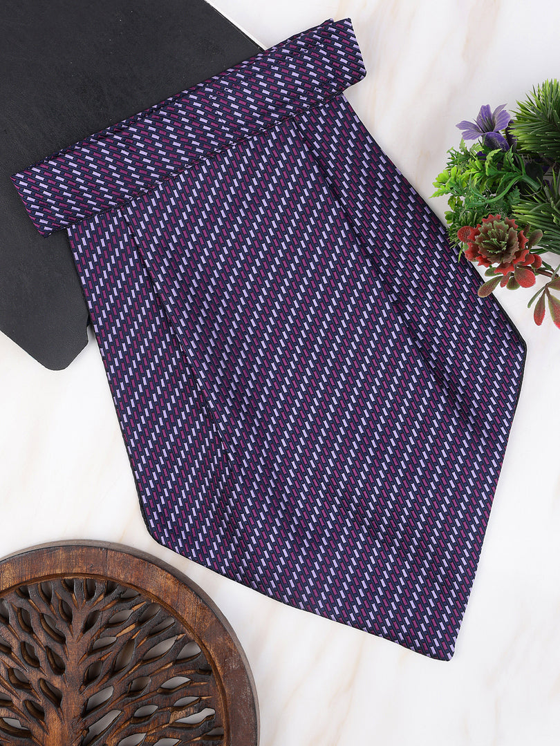 Alvaro Castagnino Men Purple Striped Cravat