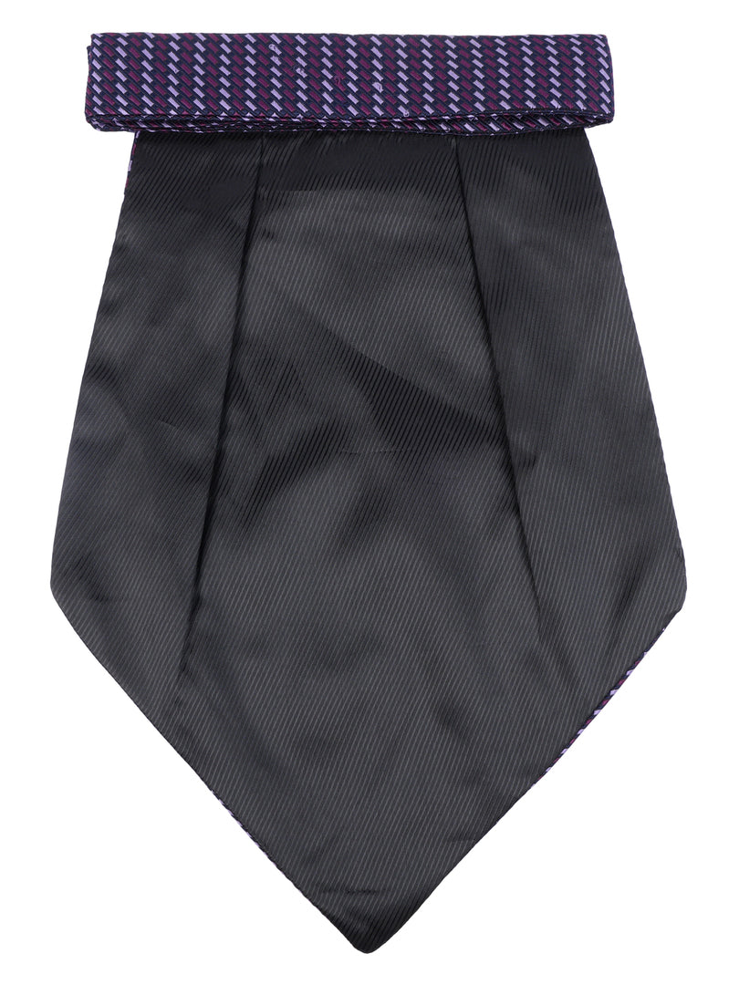 Purple Striped Patterned Cravat