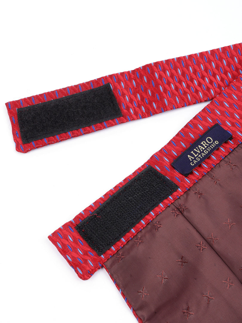 Maroon Dotted Patterned Cravat