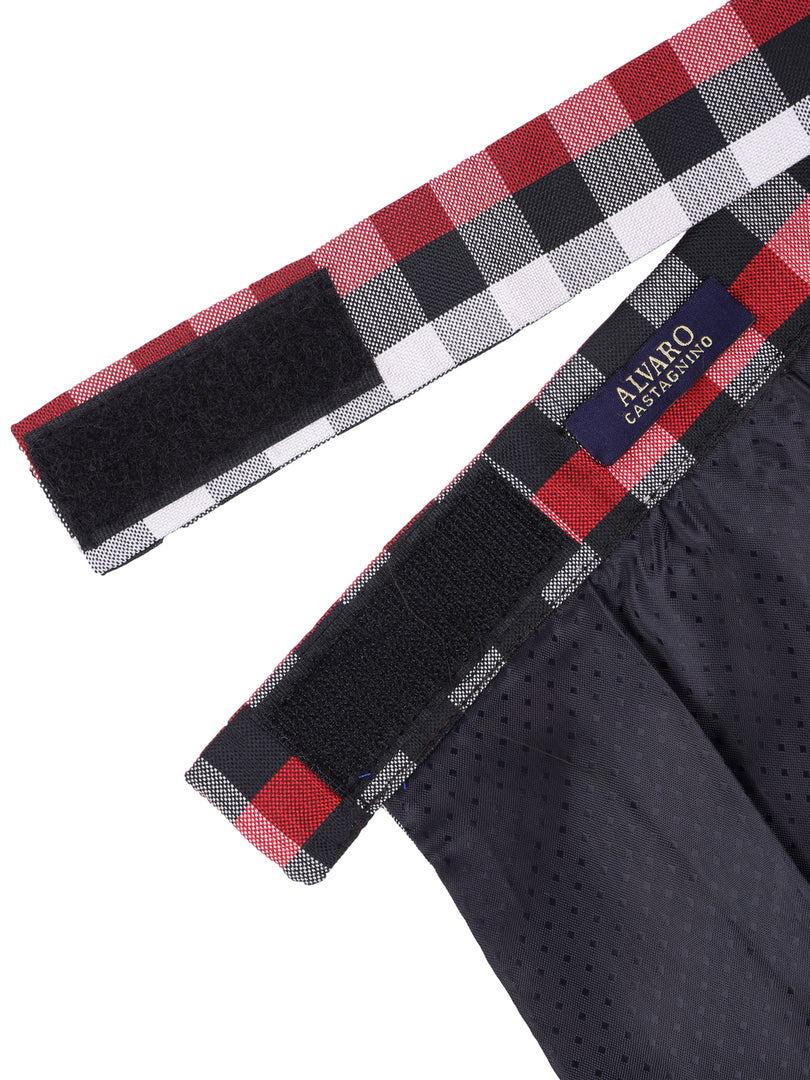 Red Black Checkered Cravat