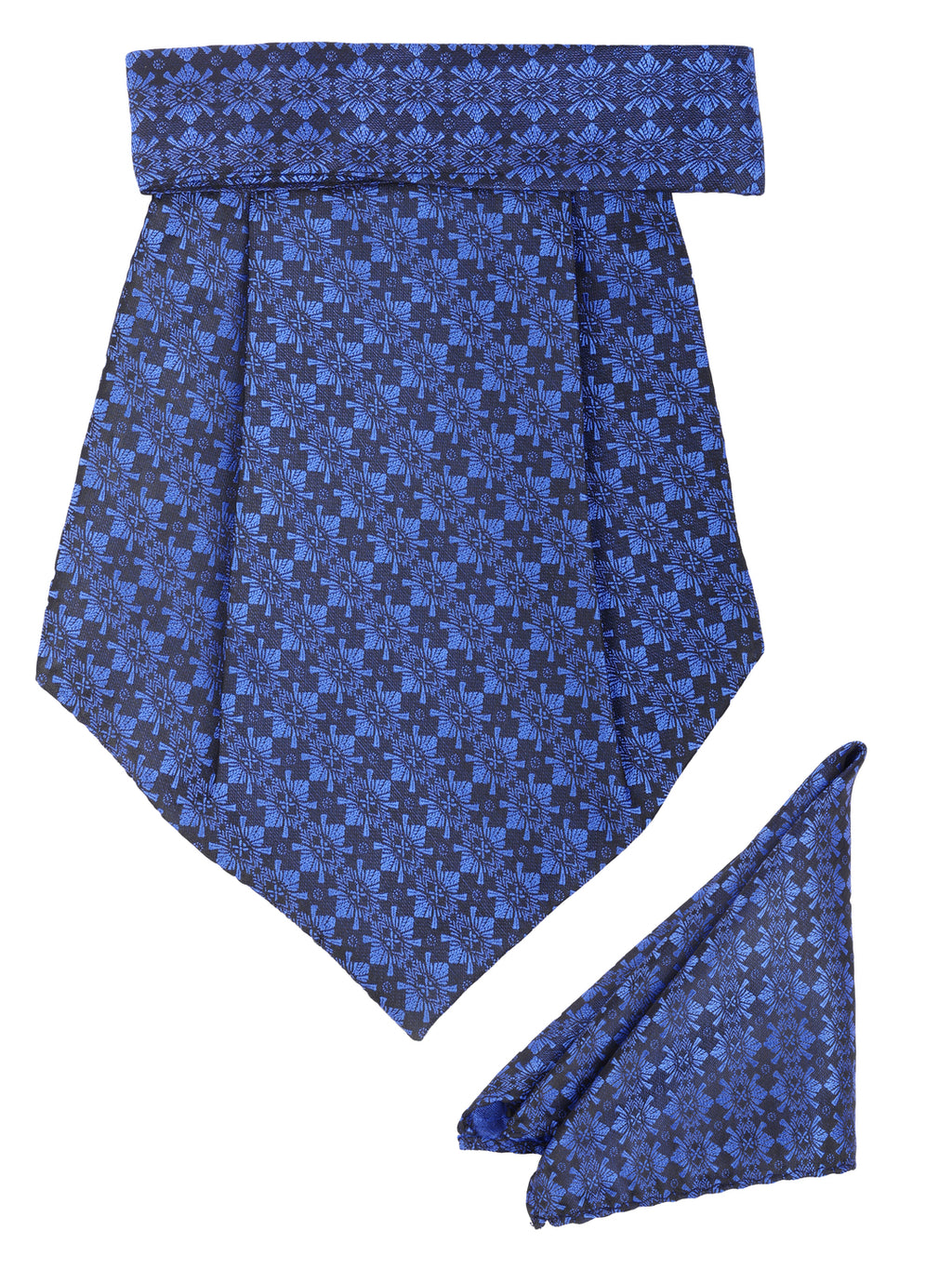 Alvaro Castagnino Men Blue Printed Cravat Hanky