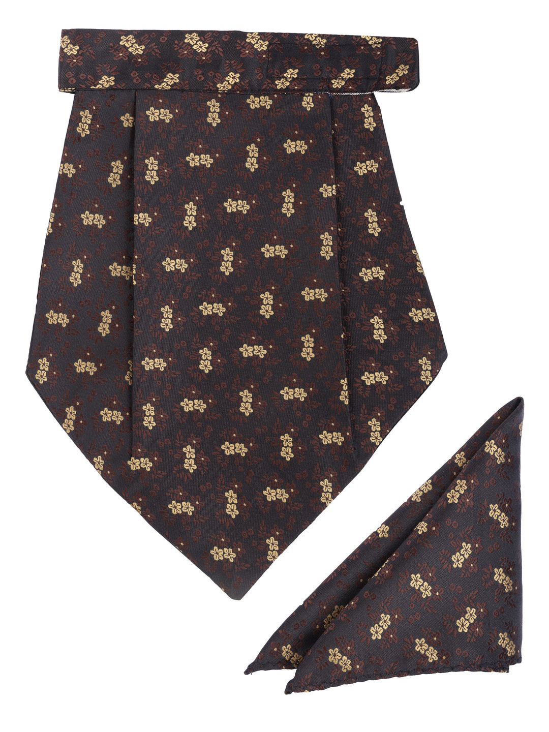 Alvaro Castagnino Men Brown Printed Cravat Hanky