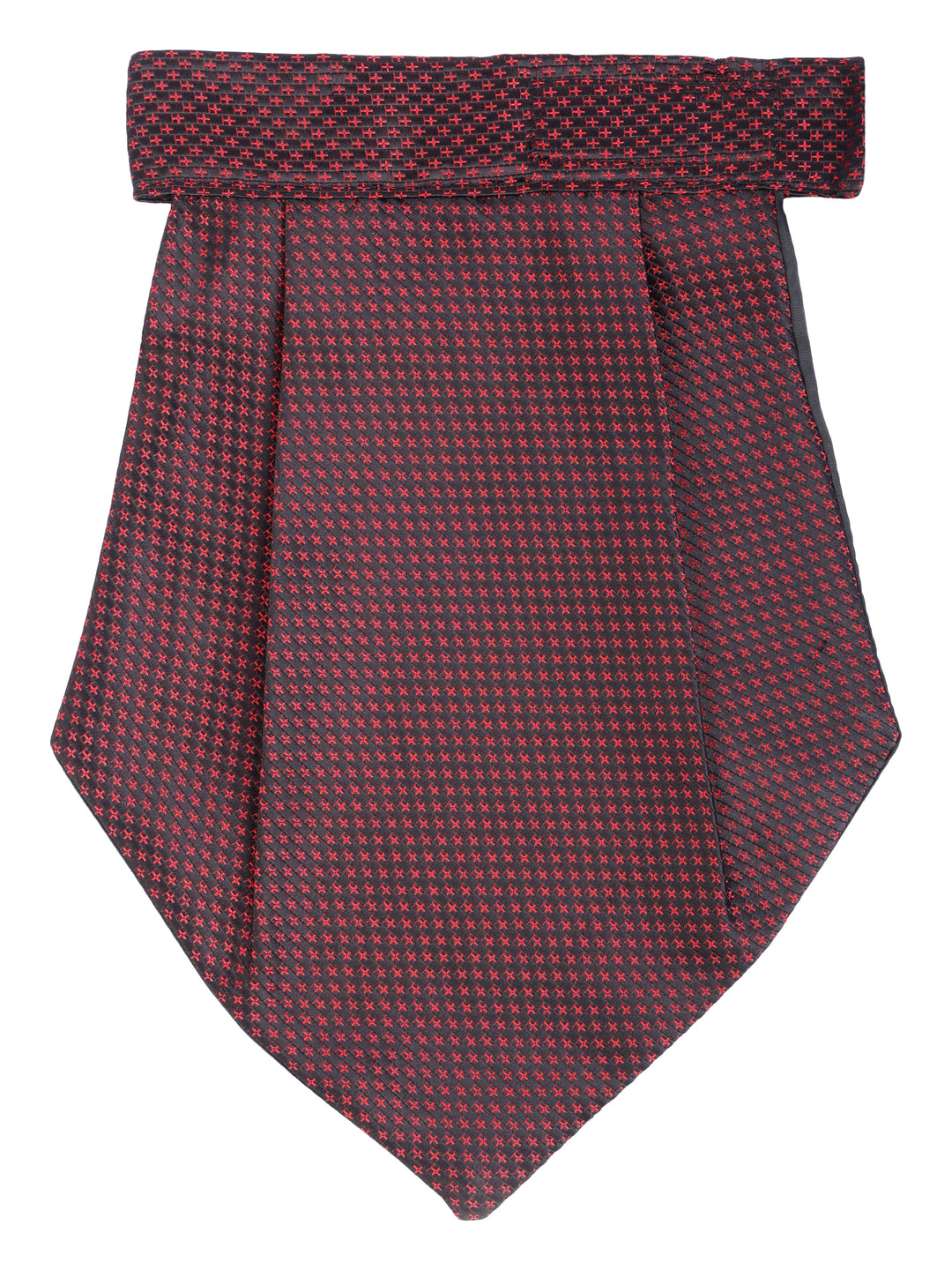 Maroon Pinpoint Cravat & Pocket Square Set