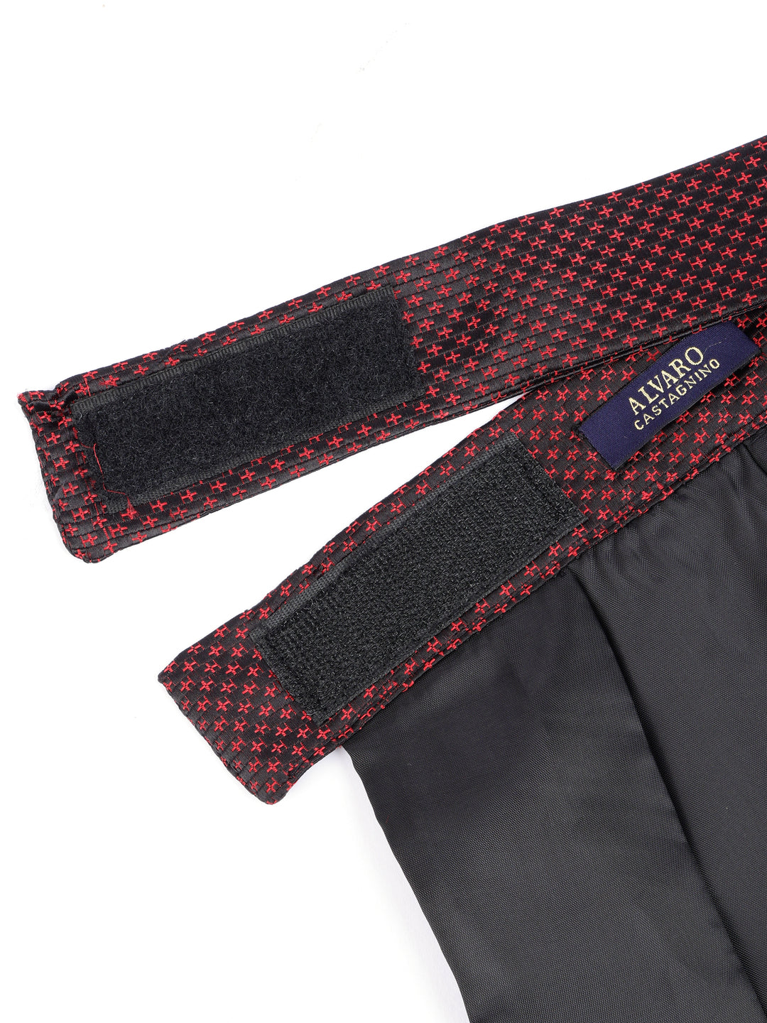 Alvaro Castagnino Men Maroon Printed Cravat Hanky