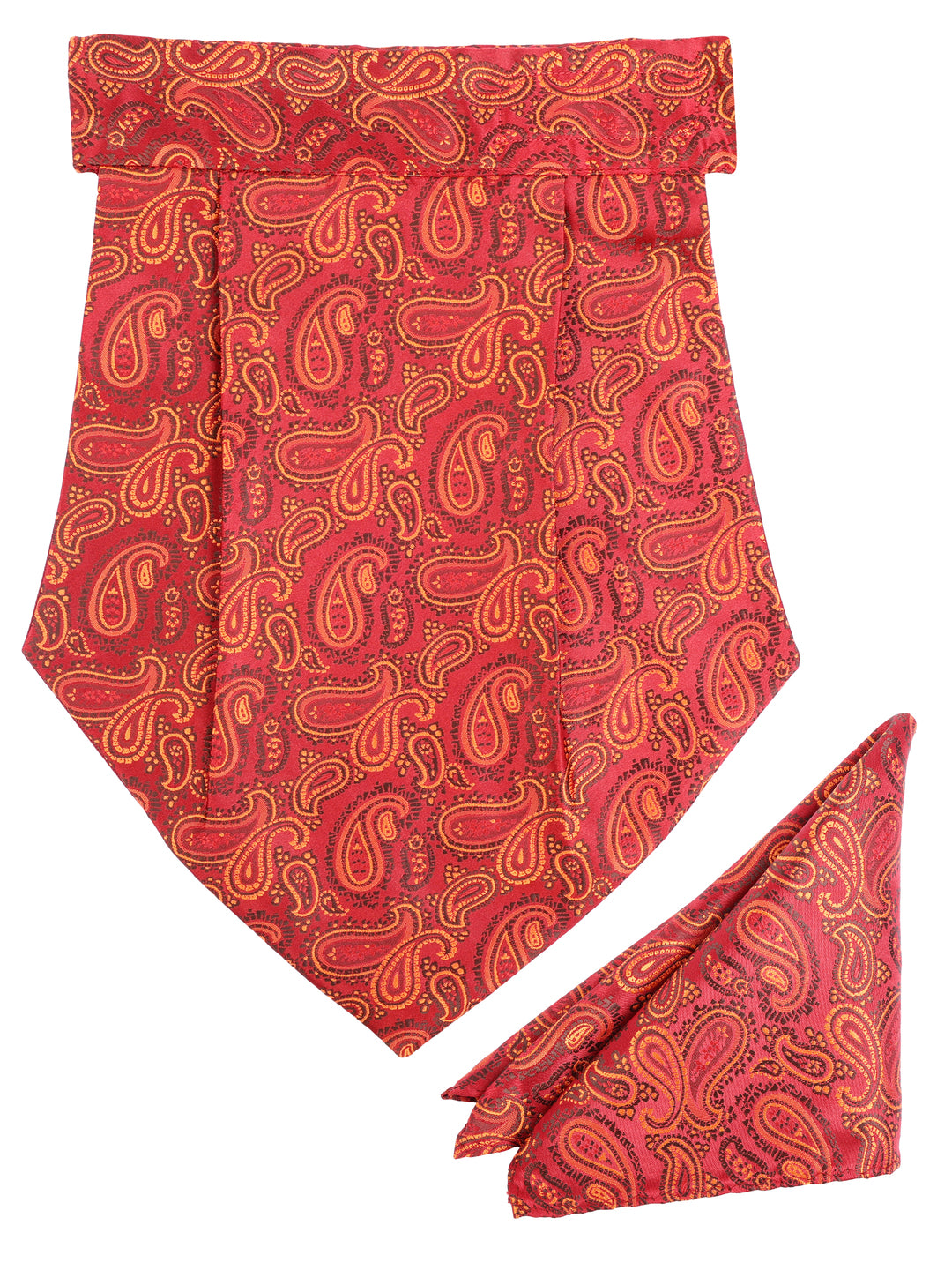 Alvaro Castagnino Men Orange Printed Cravat Hanky