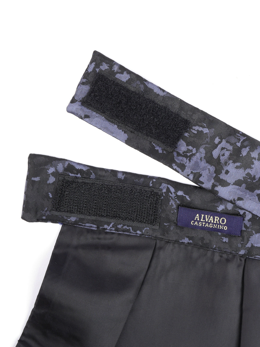Black & Blue Marbled Cravat & Pocket Square Set