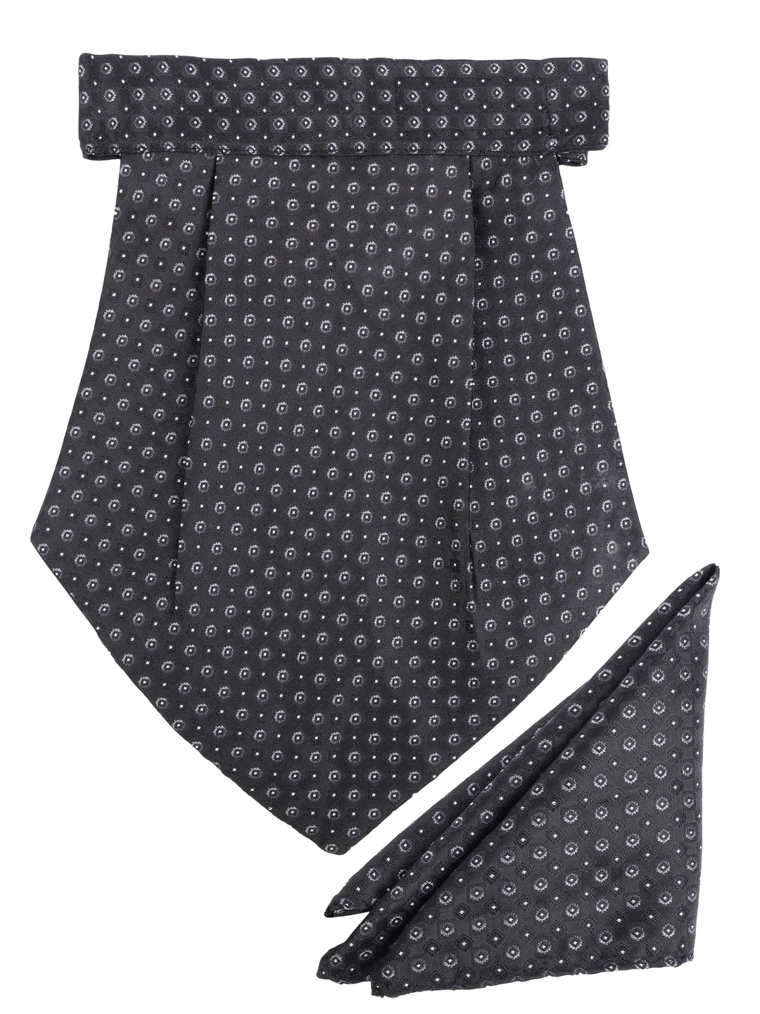 Alvaro Castagnino Men Black Printed Cravat Hanky