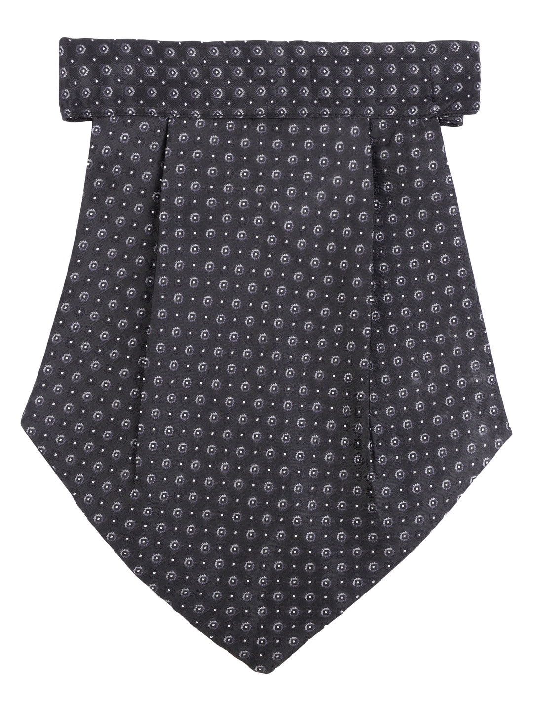 Black & White Floral Pattern Cravat