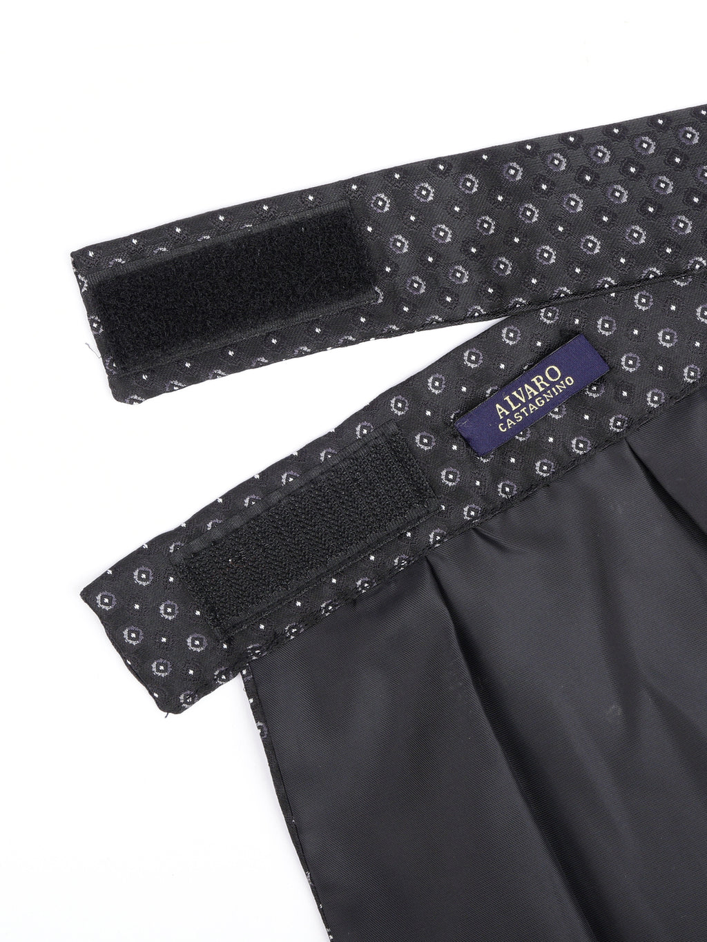 Alvaro Castagnino Men Black Printed Cravat Hanky