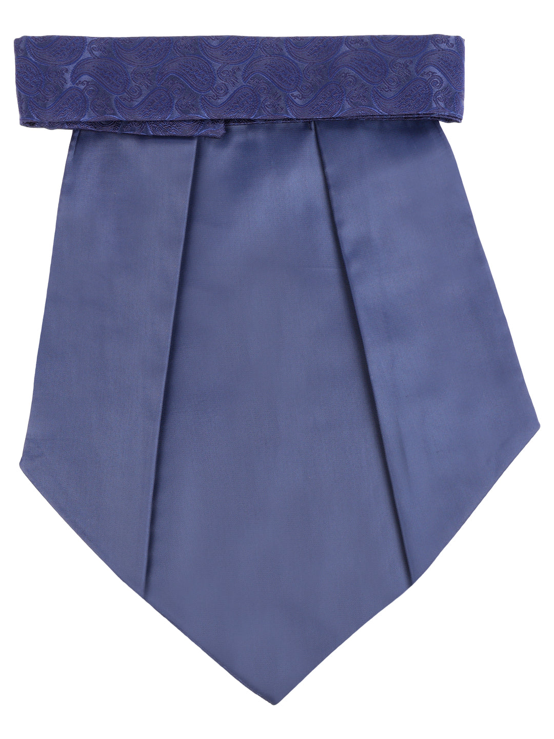 Navy Blue Tonal Paisley Cravat & Pocket Square Set